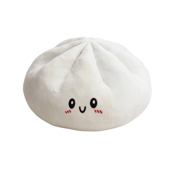 Cinvoph Cute Dumpling Throw Pillow Soft Bun Shape Cushion Lovely Home Decor For Sofa Bedroom Living Room Gift for Men Women 10"