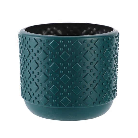 Cinvoph Cute Flower Pot Small Compact Planter Modern Plant Pots for Small Potted Green Plants Home Office Desktop Decor 3.5"x3" Navy