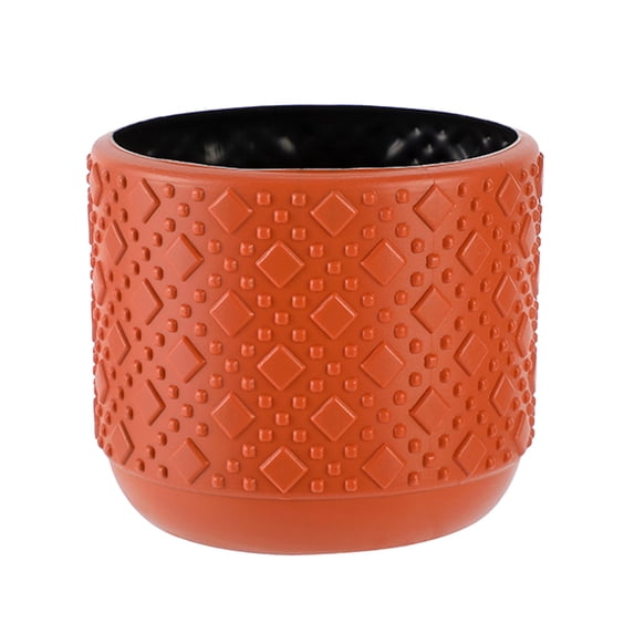 Cinvoph Cute Flower Pot Small Compact Planter Modern Plant Pots for Small Potted Green Plants Home Office Desktop Decor 3.5"x3" Orange