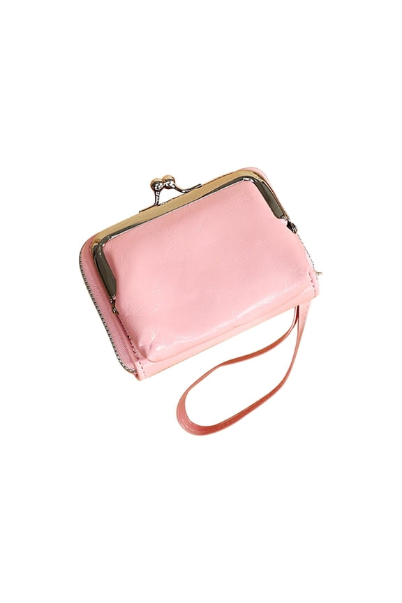 Cute Ladies' Purse with Snap Closure Zipper Pouch Lightweight for Daily Outing Travel