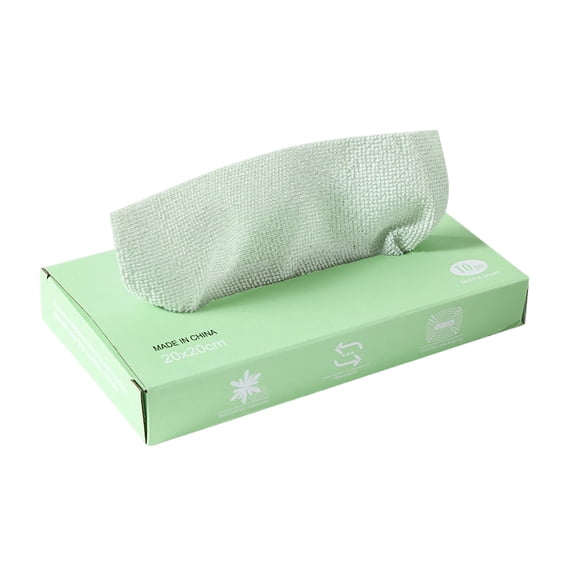 Cinvoph Disposable Cleaning Wipes, Reusable Kitchen Dish Cloths Towels, Absorbent for Household Cleaning, Box of 10 Pcs 8"
