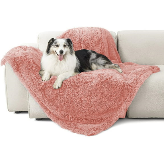 Cinvoph Dog Blanket Soft Cozy Padded Dogs Cats Mats Long Plush Waterproof Pet Throw for Dog Bed Couch Kennel Indoor Outdoor Pet Use 39"x28"