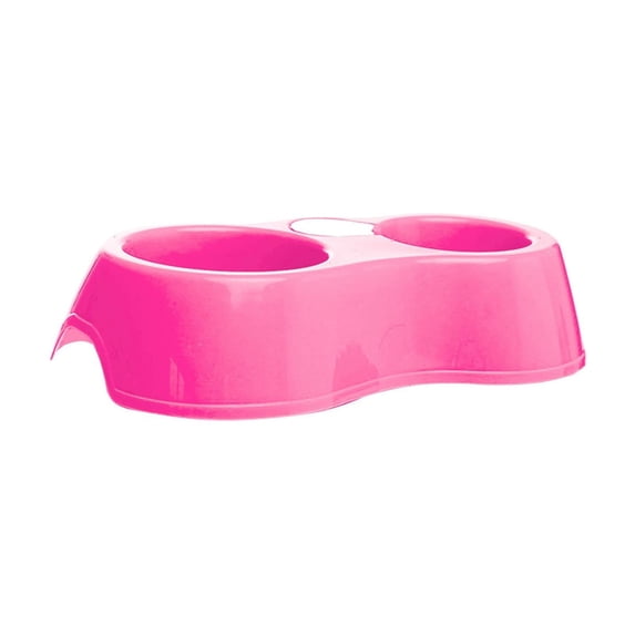 Cinvoph Elevated Cat Bowl Food and Water Bowl Splash Proof Whisker Fatigue Relief Non Slip Base for Cats Dogs 8.5oz Pink