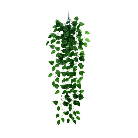 Cinvoph Fake Hanging Plants 3.5ft Fake Ivy Vine Artificial Ivy Leaves for Wedding Wall House Room Patio Indoor Outdoor Home Shelf Office Decor (No Baskets)