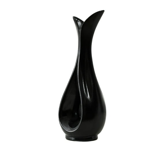 Cinvoph Flower Vase Decorative Sculpt Tabletop Decoration Versatile for Office Shelf Modern Interior Decoration Flowers Arrangements 3.5"x10"