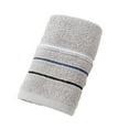 thumbnail image 1 of Cinvoph Hand Towels Striped Pattern Cotton Absorbent Soft Decorative Towel for Bathroom, Gray, 1 of 6