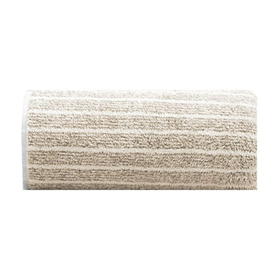 Cinvoph Hand Towels Striped Pattern Cotton Absorbent Soft Decorative Towel for Bathroom, Khaki