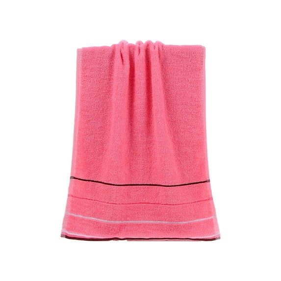 Cinvoph Hand Towels for Bathroom, Cotton Soft Absorbent Decorative Towels for Bathroom, Gym, Shower, Hotel and Spa 14x30 Inches, Pink