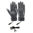thumbnail image 1 of Cinvoph Heated Winter Gloves for Men Women Waterproof Rechargeable Anti Slip Warm Insulated Gloves for Snow Hiking Skiing Cycling Camping Sports Soccer Shooting Gaming, Gray, 1 of 9