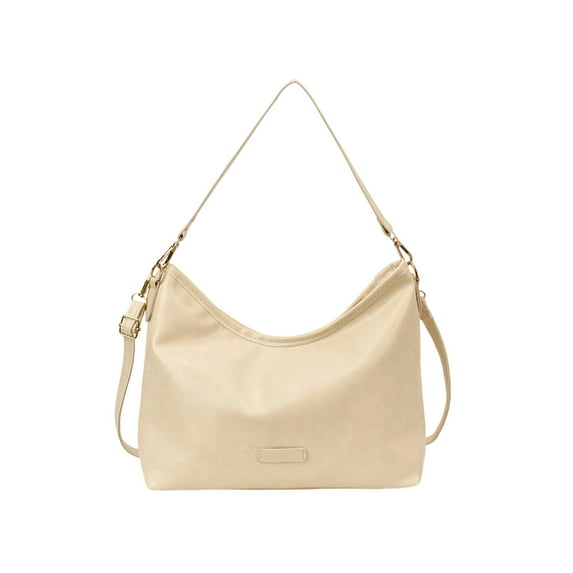 Cinvoph Large Capacity Tote Bag for Women Commuter Bag Trendy Shoulder Crossbody Bag Lightweight for Daily Commute 12"x9"x4" White