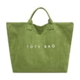 thumbnail image 1 of Cinvoph Large Capacity Tote Bag for Women Versatile Trendy Shoulder Bag Durable Waterproof for Office Commute Shopping 13"x12" Green, 1 of 6