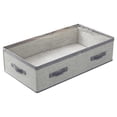 thumbnail image 1 of Cinvoph Large Capacity Underbed Storage Bag Striped Moisture-Proof Collapsible for Clothing Blankets Bedding Space-Saving Home Organize 39"x20"x10", 1 of 7