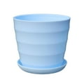 thumbnail image 1 of Cinvoph Large Flower Pots Colourful Plastic Planter Nursery Pots for Home Garden Office and Balcony Decor 6"x5.5", 1 of 6