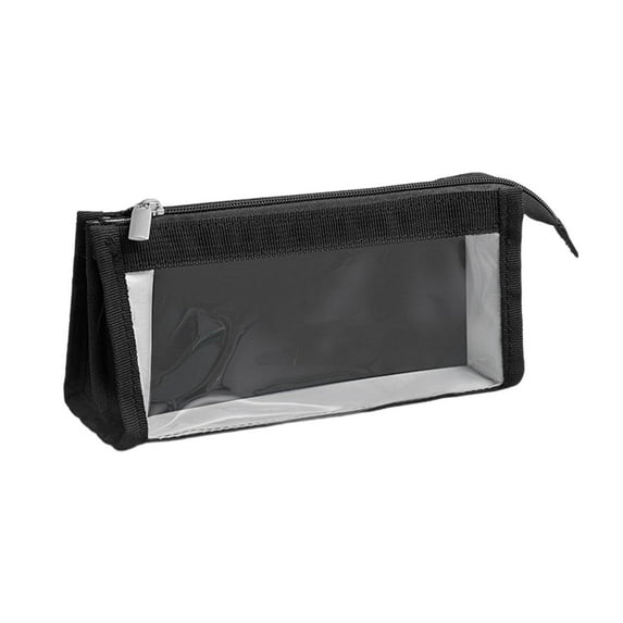 Cinvoph Large Pencil Case, Clear Pen Pouch with 3 Compartments, Pencil Bag with Zipper, Students Supplies