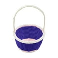thumbnail image 1 of Cinvoph Mini Easter Basket With Handles Rattan Woven for Gift Candies Easter Egg Hunts Home Holiday Decor 5"x3" Purple, 1 of 6