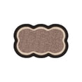 thumbnail image 1 of Cinvoph Modern Bathroom Mat Non Slip Soft Water Absorbent Rug for Shower Bathroom Washroom 16"x24" Brown, 1 of 6