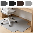 thumbnail image 1 of Cinvoph Office Chair Mat Hard Floor Under Desk Rolling Chair Mat Non Slip Floor Protector For Hardwood Tile Floor Home Office Workspace 35"x47" Brown, 1 of 6