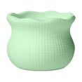 thumbnail image 1 of Cinvoph Plastic Plant Pot Mini Flower Pot Modern Tabletop Ornament for Indoor Outdoor Home Garden Desktop Balcony Decoration 2.5"x2" Green, 1 of 6