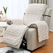 Cinvoph Recliner Chair Covers Stretch Soft Non Slip And Easy Care Recliner Protector Jacquard Recliner Slipcovers for Living Room, Beige