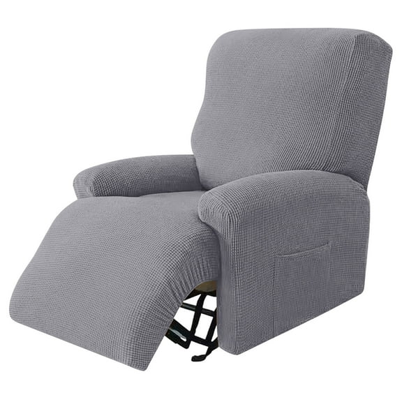 Cinvoph Recliner Chair Covers Stretch Soft Non Slip And Easy Care Recliner Protector Jacquard Recliner Slipcovers for Living Room, Gray
