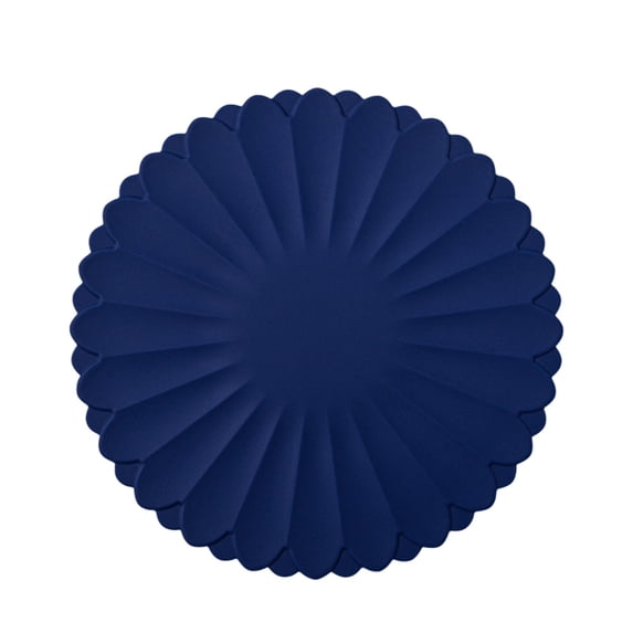 Cinvoph Round Placemats Heat Resistant Non-Slip Place mats for Dining Table, Washable Durable Table Mats 12" Blue