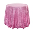 thumbnail image 1 of Cinvoph Round Sequin Tablecloths Stain Resistant Glitter Fabric Table Cover for Kitchen Dining, Wedding, Reception Banquet, Birthday Party, Buffet 39" Pink, 1 of 6
