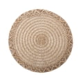 thumbnail image 1 of Cinvoph Round Woven Placemats Plate Boho Rustic Straw Mat for Dining Table Decor, Heat Insulation Table Mats for Dinner Plates 15", 1 of 6