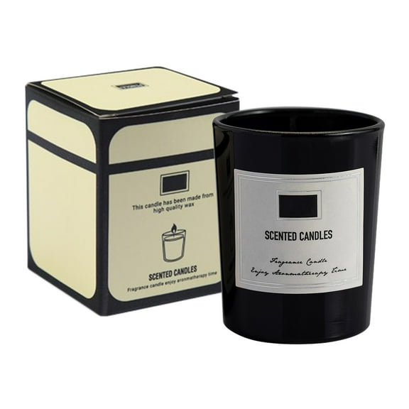 Cinvoph Scented Candle for Men & Women Long Lasting 40 Hours Aromatherapy Candles Exquisite Centerpiece for Valentine’s Day Dinner Wedding Idear for Birthday Anniversary Gift 2"x2"x2.5" Black