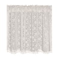thumbnail image 1 of Cinvoph Semi Sheer Short Curtains Lace Cafe Curtains Voile Window Draperies Treatment for Bedroom Living Room Rod Pocket 24"x39", 1 of 7