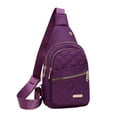 thumbnail image 1 of Cinvoph Small Sling Bag for Women Sling Backpack Daypack Fanny Pack Crossbody Bags for Hiking Travel Sports Running, Purple, 1 of 6