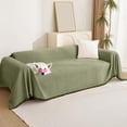 thumbnail image 1 of Cinvoph Sofa Cover Multi-Functional Reversible Couch Slipcover, Decorative Furniture Protector for Cats Dogs Pets 35"x59" Green, 1 of 6