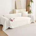 thumbnail image 1 of Cinvoph Sofa Cover Multi-Functional Reversible Couch Slipcover, Decorative Furniture Protector for Cats Dogs Pets 35"x59" White, 1 of 6
