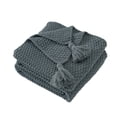 thumbnail image 1 of Cinvoph Sofa Throw Blanket Waffle Weave Soft Lightweight & Breathable Exquisite Woven Bedding for Home Decor All-Season Comfort Warmth 39"x28" Gray, 1 of 7