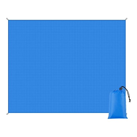 Cinvoph Solid Beach Mat Portable Outdoor Picnic Mat Water Resistant Lightweight Foldable For Camping Travel Backyard with Storage Bag 55"x59"