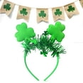 thumbnail image 1 of Cinvoph St. Patricks Day Headband Green Clover Headwear Shamrock Hat Head Bopper for Patrick Irish Festival Party Decor 7"x9", 1 of 3