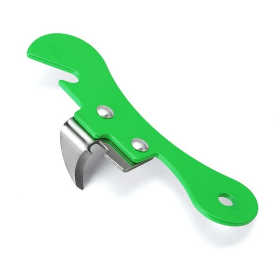 Cinvoph Stainless Steel Can Opener, Portable Manual Jar Opener, Green Kitchen Tool Fridge Magnetic