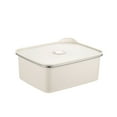 thumbnail image 1 of Cinvoph Stainless Steel Food Storage Containers with Lids Microwaveable Airtight Food Containers Leakproof for Leftovers Storage and Pantry Organization 9"x8"x4", 1 of 6