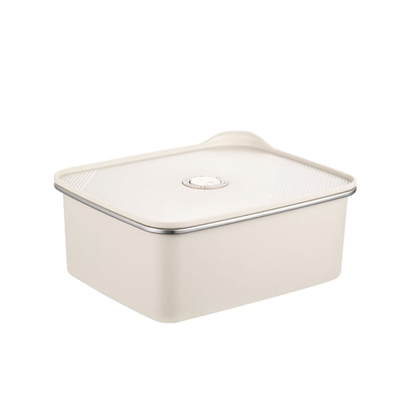 Cinvoph Stainless Steel Food Storage Containers with Lids Microwaveable Airtight Food Containers Leakproof for Leftovers Storage and Pantry Organization 9"x8"x4"