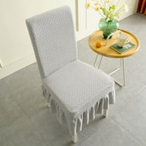 Cinvoph Stretch Jacquard Chair Slipcovers Non Slip Washable Furniture Protector with Skirt, Elastic Durable Chair Covers for Dining Room Home Parties