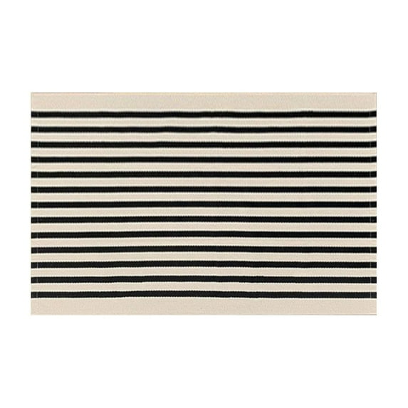 Cinvoph Striped Door Mat Decorative Front Porch Rug Outdoor Patio Floor Carpet All-Weather Dirt Proof Non Slip Outdoor Indoor 24"x16"