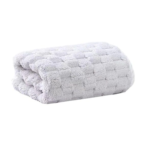 Cinvoph Velvet Towel Super Soft Cotton Towel Highly Absorbent Hand Towels for Hotel, Bathroom, Shower, Spa 14"x29" Gray