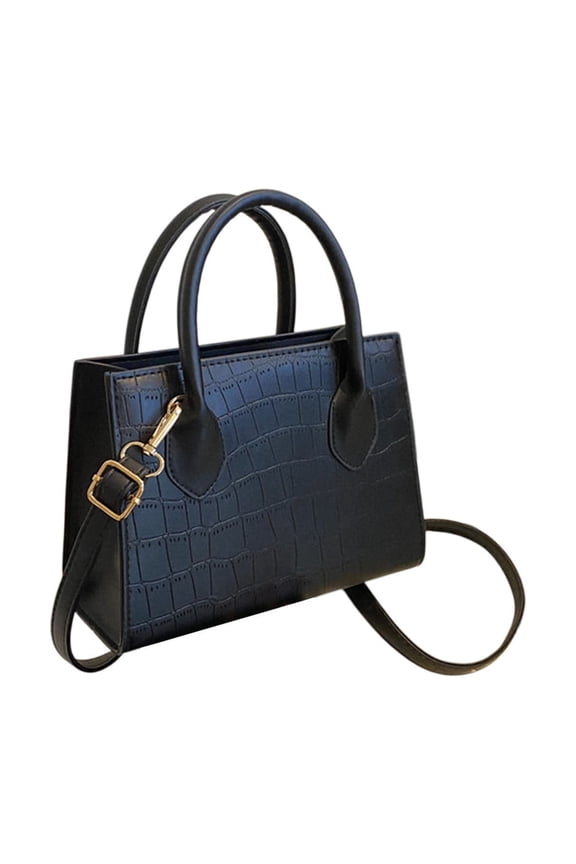 Vintage Shoulder Bags for Women Lady Trendy Hobo Tote Handbag Mini Clutch Purse with Zipper Closure 9"x6"x4" Black