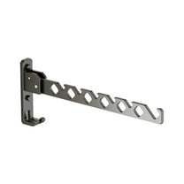 Cinvoph Wall-mounted Clothes Drying Rack - Folding Indoor Outdoor Rack Balcony Space Saving Laundry Storage for Clothes, Towels Sheets, Silver