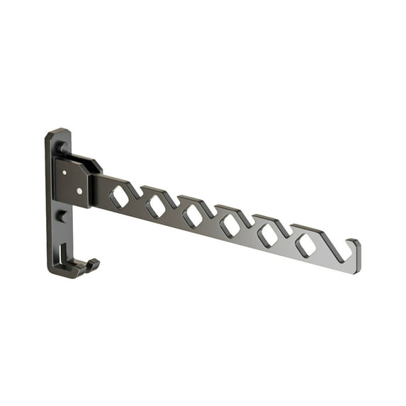 Cinvoph Wall-mounted Clothes Drying Rack - Folding Indoor Outdoor Rack Balcony Space Saving Laundry Storage for Clothes, Towels Sheets, Silver