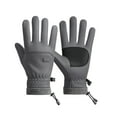 thumbnail image 1 of Cinvoph Winter Gloves for Men Women Outdoor Windproof Driving Cycling Gloves Plush Gloves Non-slip Gloves for Outdoor Snow Activity Sports Soccer Shooting Gaming, B#Gray, 1 of 8