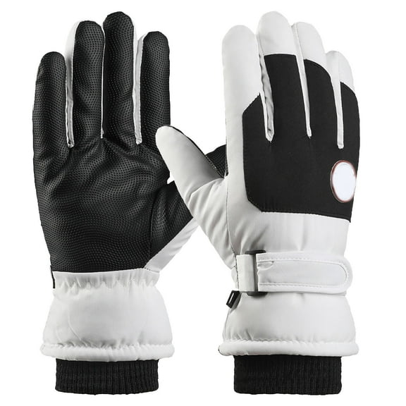 Cinvoph Winter Ski Gloves for Men Women Cycling Outdoor Windproof Thick Warm Gloves Waterprooft Non-slip Gloves for Outdoor Snow Activity Sports Soccer Shooting Gaming