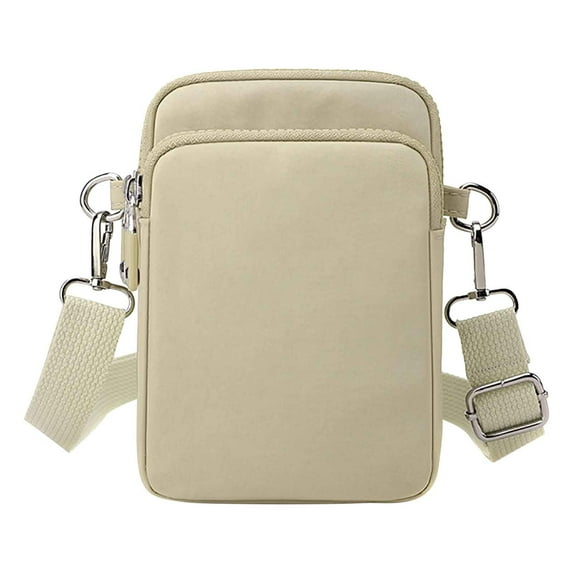 Cinvoph Women Crossbody Bag Waterproof Nylon Shoulder Bag Travel Purses Handbags, Khaki