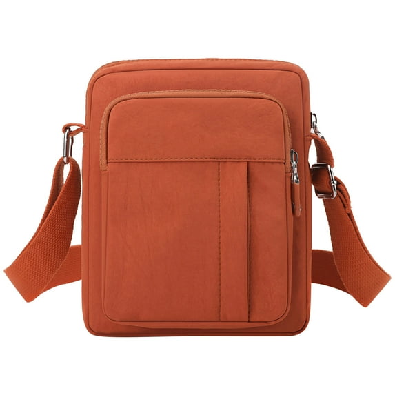 Cinvoph Women Crossbody Bag Waterproof Nylon Shoulder Bag Travel Purses Handbags, Orange