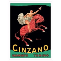 Cinzano Vermouth - Torino Italy - Vintage Advertising Poster by Leonetto Cappiello c.1910 - Master Art Print (Unframed) 9in x 12in