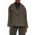 thumbnail image 1 of Cinzia Rocca womens  Icons Wool-Blend Short Coat, 6, Brown, 1 of 3